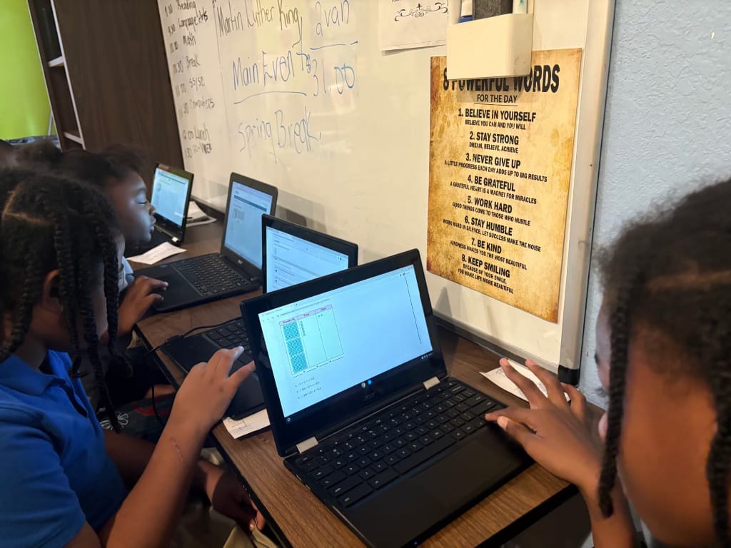 Students collaborating